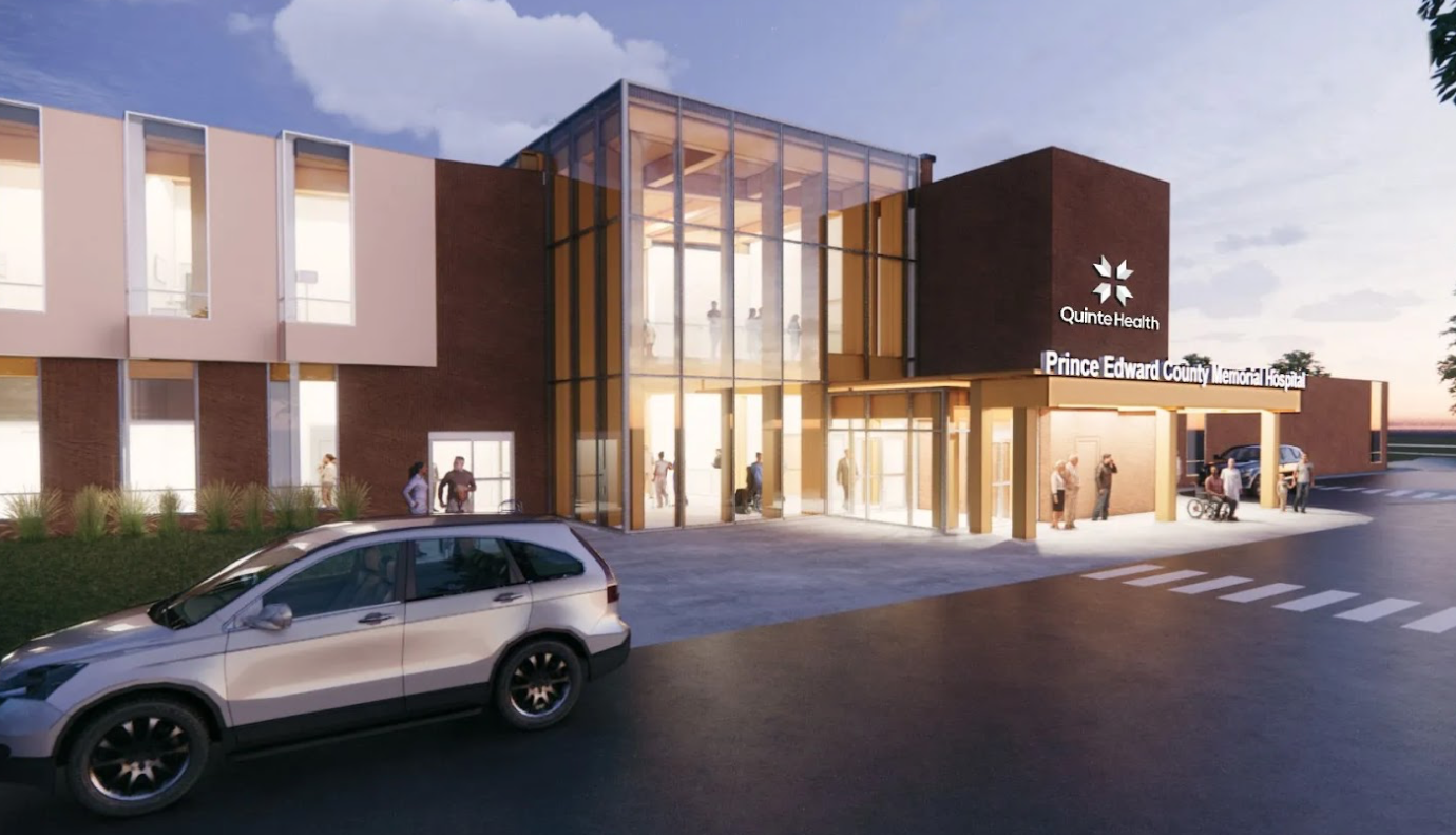 <p>A shortlist of four potential builders of the new Prince Edward County Memorial Hospital have been announced.  (Quinte Health supplied photo)</p>
