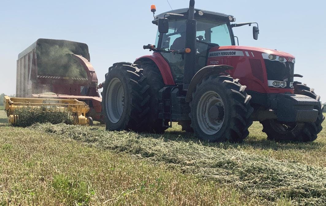 <p>Hay harvest in Prince Edward County. (Jason Parks/Gazette Staff)</p>
