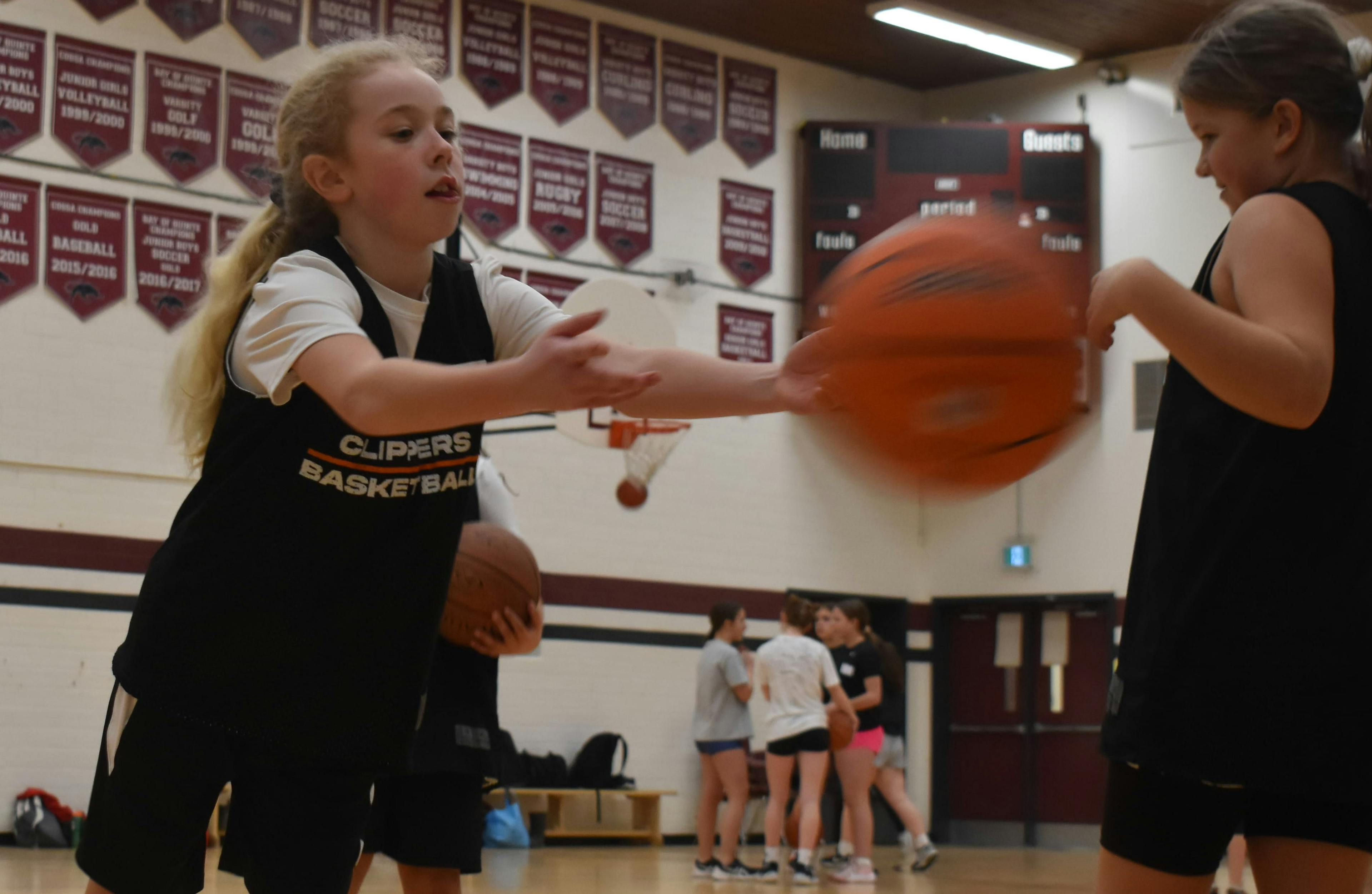 <p>Over 25 girls and young women took part in a basketball clinic funded through the County Foundation’s Small Neighbourhood Grant program (Jason Parks/Gazette Staff)</p>
