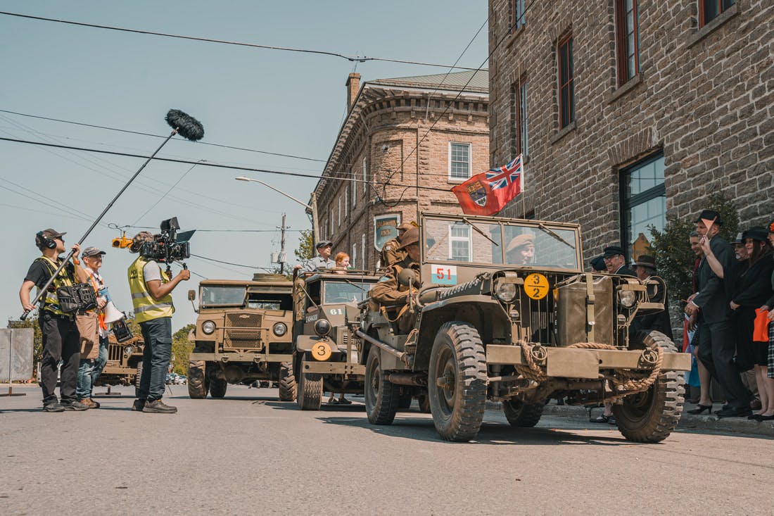 <p>Merrickville served as the backdrop for The Liberation Men, a period film about the liberation of Holland. (Kolo Productions)</p>
